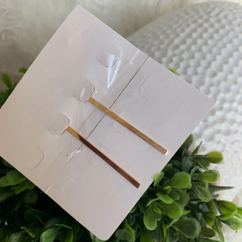 Fashion gold tone faux Pearl hairpins